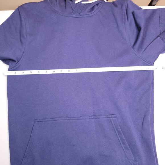 Under Armour Hoodie Blue Warm Up Pullover Terrycloth Training Gym Size Small - Picture 10 of 13